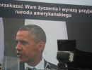 Prezydent  USA na telebimie